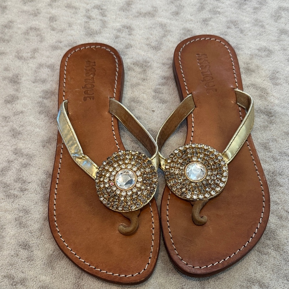 Jewel embellished sandal